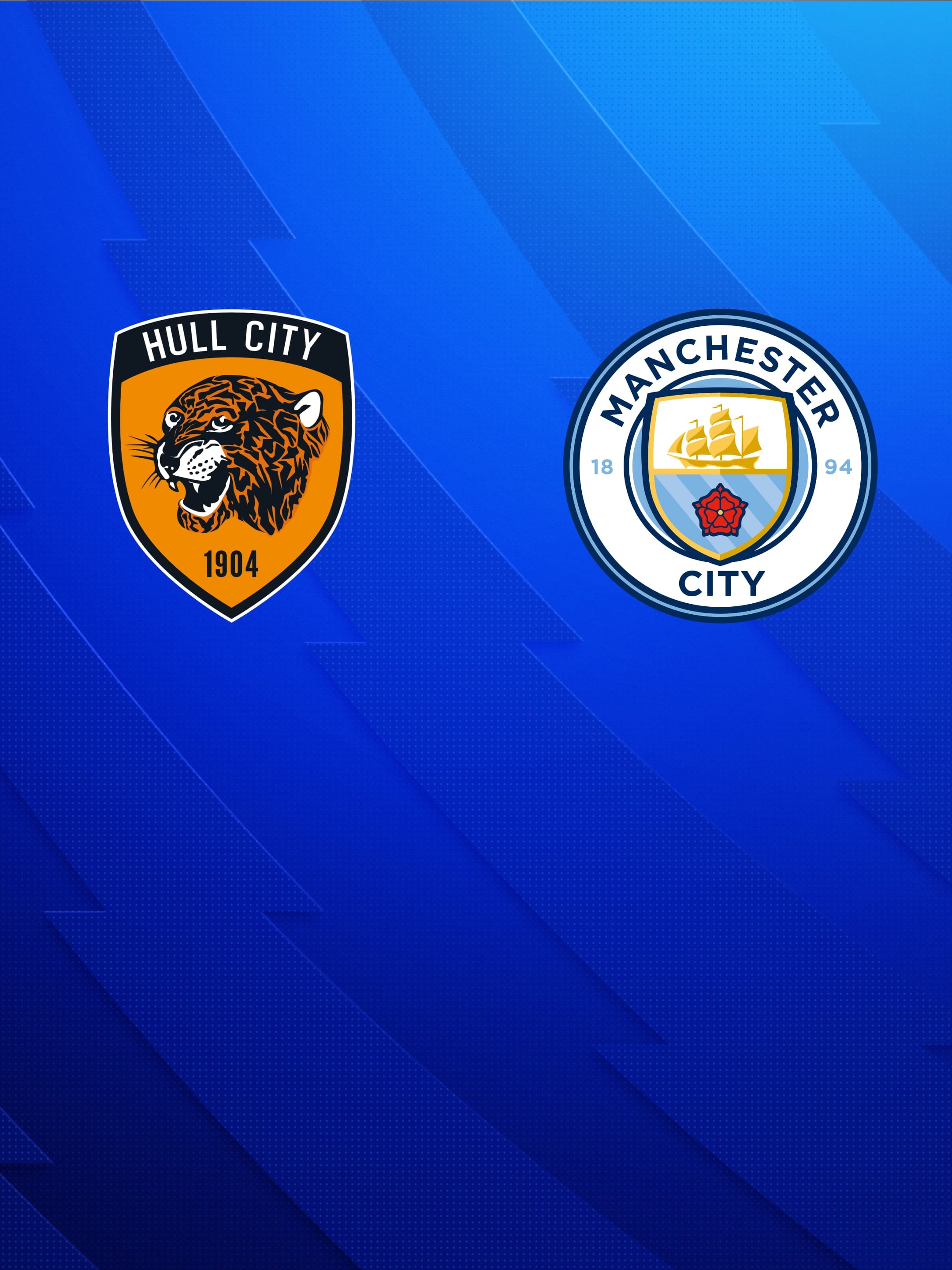 Logos von Hull City und Manchester United